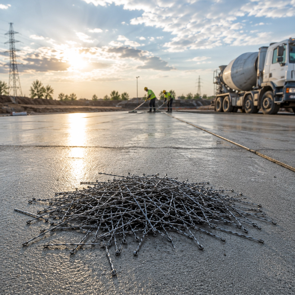 Saha Betonunda Çelik Fiber Tel
